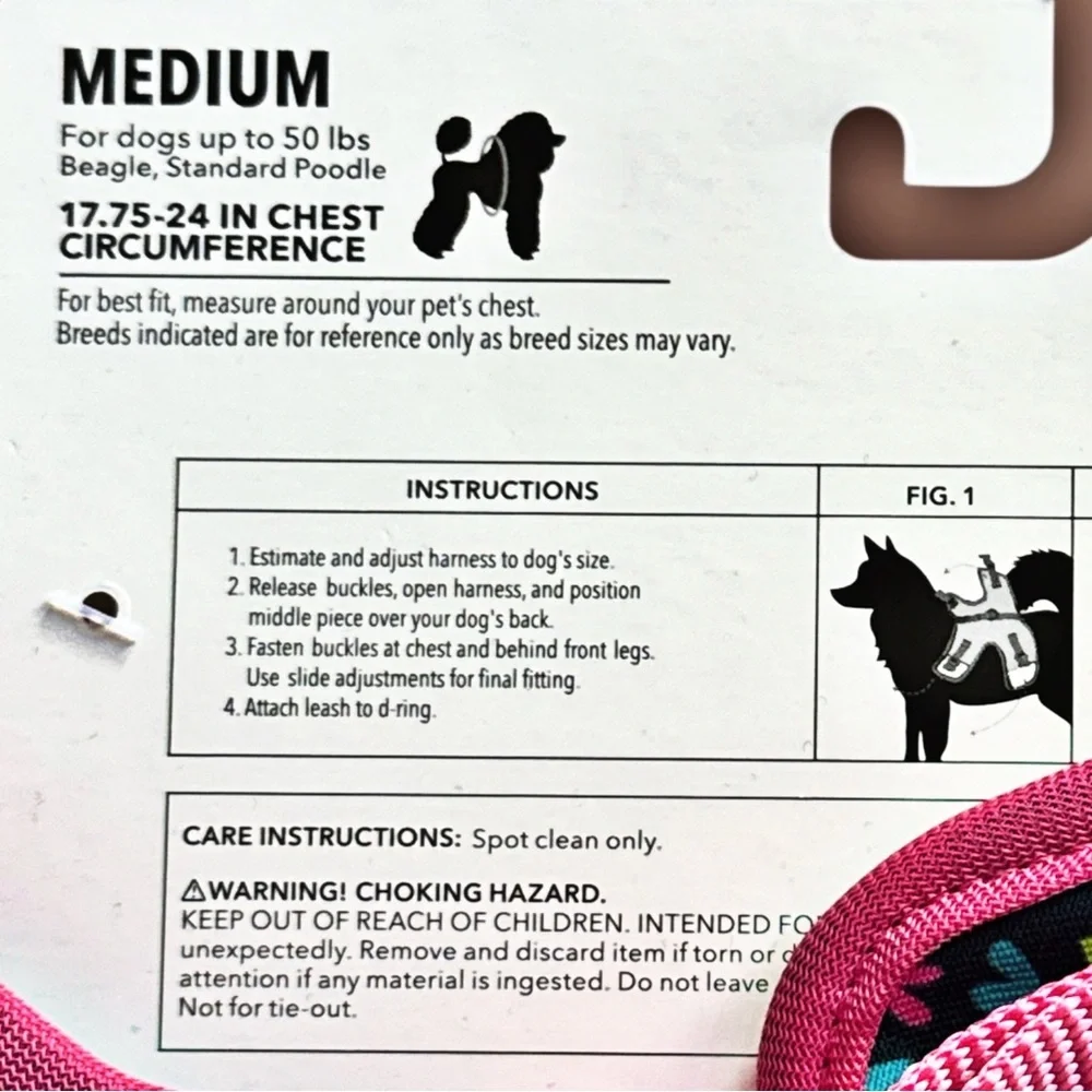 Vibrant Life Ruffle Hearts Dog Harness
